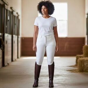 Women's White Riding Pants
